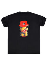 Ανδρική κοντομάνικη μπλούζα Henry clothing - 3-728 - los angeles bear regular fit t-shirt μαύρο
