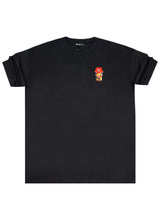 Ανδρική κοντομάνικη μπλούζα Henry clothing - 3-728 - los angeles bear regular fit t-shirt μαύρο
