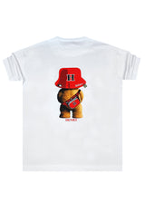 Ανδρική κοντομάνικη μπλούζα Henry clothing - 3-728 - los angeles bear regular fit t-shirt λευκό