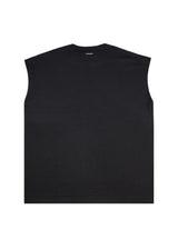 Ανδρική αμάνικη μπλούζα Henry clothing - 3-735 -simple sleeveness regular fit t-shirt μαύρο
