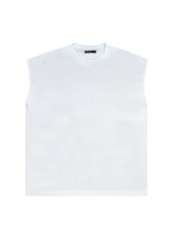 Ανδρική αμάνικη μπλούζα Henry clothing - 3-735 -simple sleeveness regular fit t-shirt λευκό