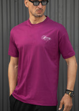 Ανδρική κοντομάνικη μπλούζα Henry clothing - 3-740 - street style t-shirt ματζέντα