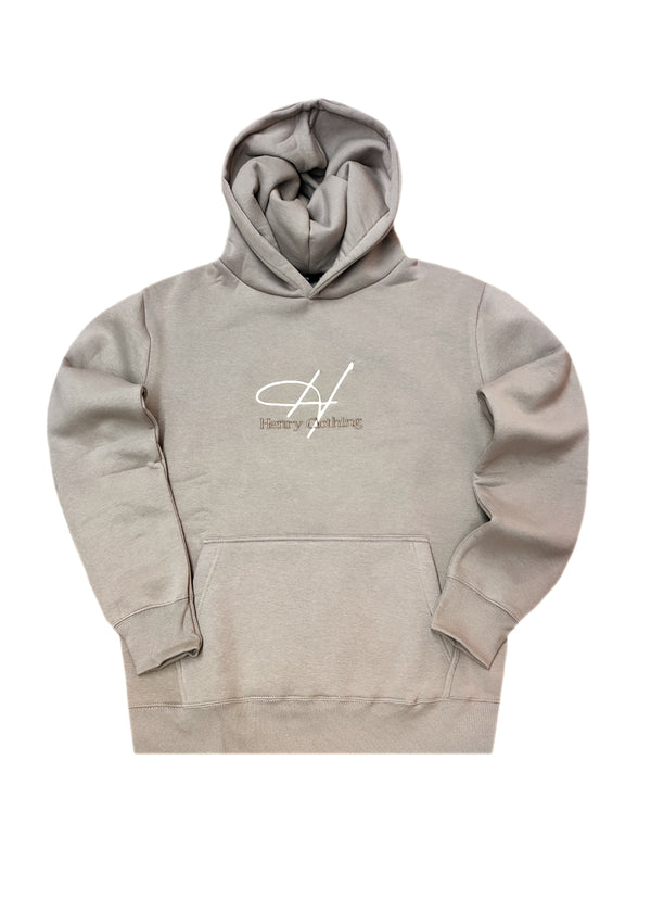 Ανδρικό φούτερ με κουκούλα Henry Clothing- 3-750 -lightbrown hoodie