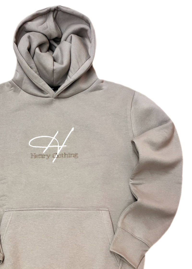 Ανδρικό φούτερ με κουκούλα Henry Clothing- 3-750 -lightbrown hoodie
