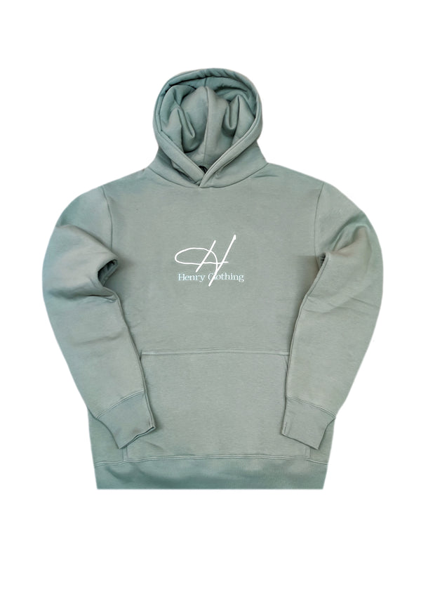 Ανδρικό φούτερ με κουκούλα Henry Clothing- 3-750 -mint hoodie