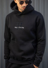 HENRY CLOTHING - Ανδρικό φούτερ με κουκούλα Henry Logo - Μαύρο 3-751