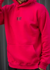 Ανδρικό φούτερ με κουκούλα Henry Clothing-3-766-fuchsia-statement back print