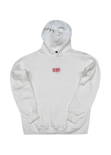 HENRY CLOTHING - Ανδρικό φούτερ με κουκούλα Statement back print - Λευκό 3-766