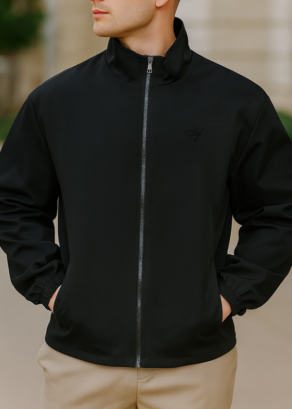 Ανδρική υφασμάτινη ζακέτα Henry clothing - 3-772 - black