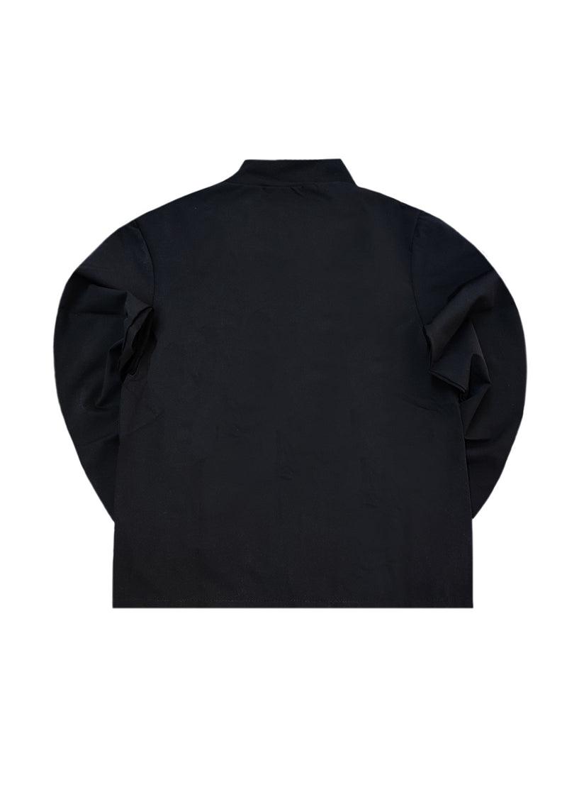 Ανδρική υφασμάτινη ζακέτα Henry clothing - 3-772 - black