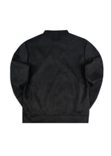 Ανδρική ζακέτα Henry Clothing-3-775-Alcantara signed logo zipper jacket μαύρο