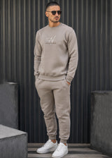HENRY CLOTHING Ανδρικό φούτερ Signature logo - Πούρο 3-777