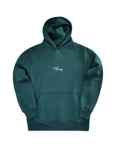 Ανδρικό φούτερ με κουκούλα Henry Clothing-3-778-calligraphic logo hoodie πράσινο