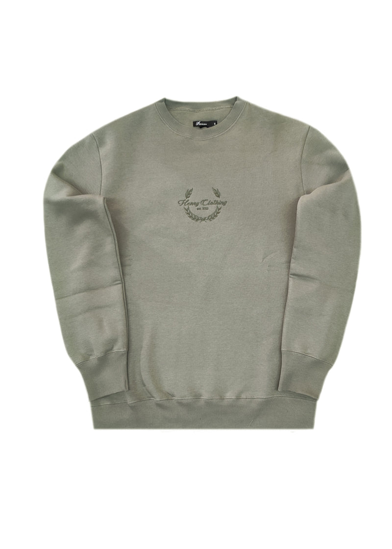 Ανδρικό φούτερ Henry Clothing-3-779-khaki