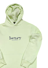 HENRY CLOTHING - Ανδρικό φούτερ με κουκούλα Henry Originals - Lime 3-803