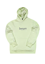 HENRY CLOTHING - Ανδρικό φούτερ με κουκούλα Henry Originals - Lime 3-803