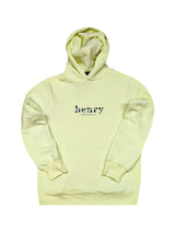HENRY CLOTHING - Ανδρικό φούτερ με κουκούλα Henry Originals - Lime 3-803