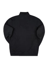 HENRY CLOTHING - Ανδρικό φούτερ Zip Regular Fit - Μαύρο 3-807
