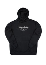 HENRY CLOTHING - Ανδρικό φούτερ με κουκούλα - Μαύρη 3-844