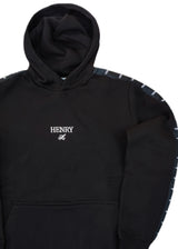 Ανδρικό φούτερ με κουκούλα Henry clothing-3-922-hoodie logo μαύρο