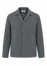VITTORIO - Ανδρικό μακρυμάνικο πουκάμισο overshirt - Γκρι 300-2627-FRANCESCO
