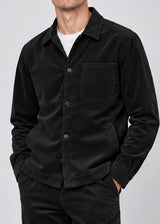VITTORIO - Ανδρικό overshirt  κοτλέ- Μαύρο 300-2627-RENATO
