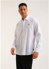 Ανδρικό πουκάμισο New World Polo - POLO-3003 - classic button-up shirt λευκό