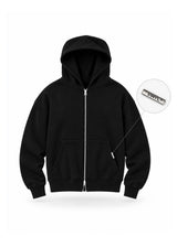 VINYL ART CLOTHING - Ανδρική ζακέτα Urban zipped hoodie - Μαύρη 31864-01