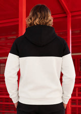 Ανδρική ζακέτα με τρέσα Vinyl Art Clothing -32332-02-Line Motion Zip Hoodie λευκή