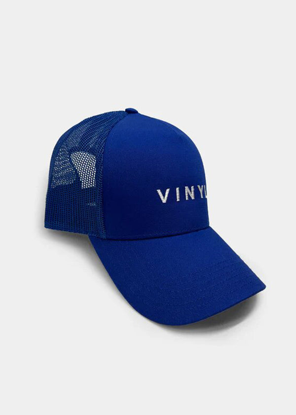 Καπέλο μπλε με κέντημα - Vinyl Art Clothing -  33552-66 - crafted logo baseball hat μπλε