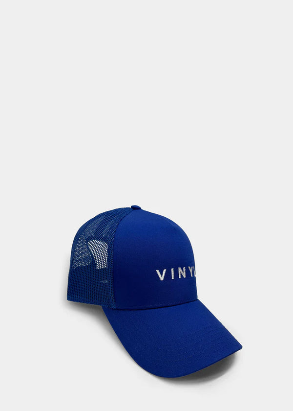 Καπέλο μπλε με κέντημα - Vinyl Art Clothing -  33552-66 - crafted logo baseball hat μπλε
