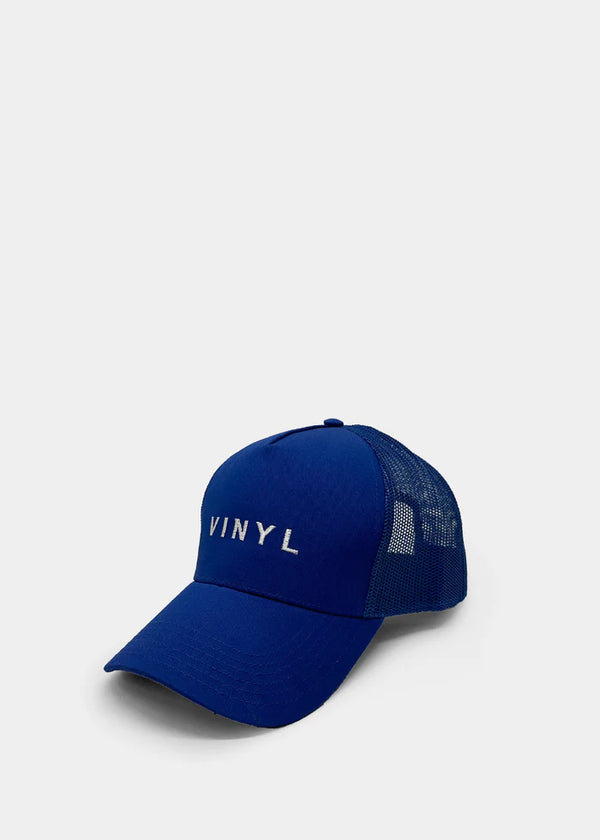 Καπέλο μπλε με κέντημα - Vinyl Art Clothing -  33552-66 - crafted logo baseball hat μπλε