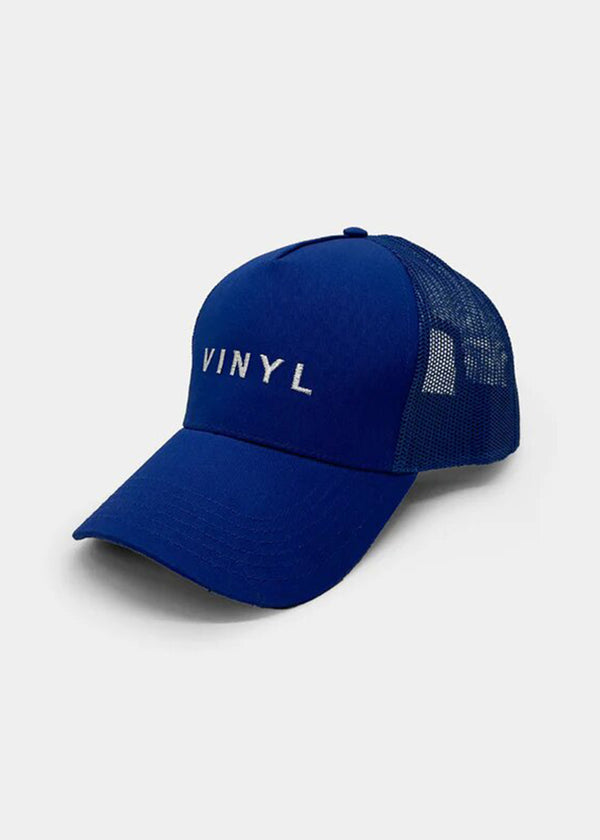 Καπέλο μπλε με κέντημα - Vinyl Art Clothing -  33552-66 - crafted logo baseball hat μπλε