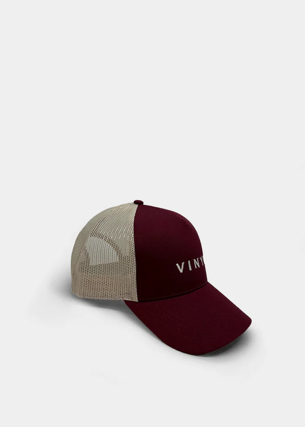 Καπέλο μπορντώ με κέντημα - Vinyl Art Clothing -  33552-77 - crafted logo baseball hat μπορντώ