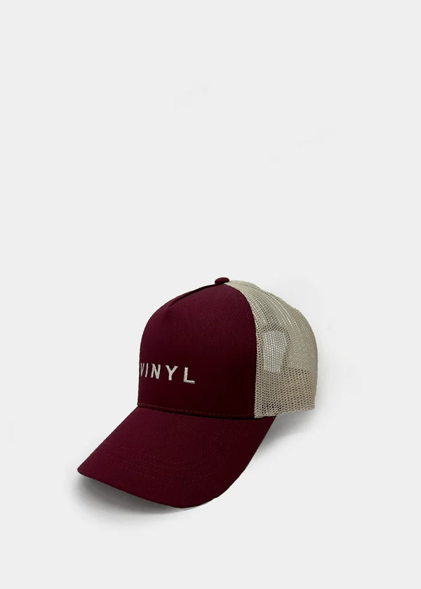 Καπέλο μπορντώ με κέντημα - Vinyl Art Clothing -  33552-77 - crafted logo baseball hat μπορντώ