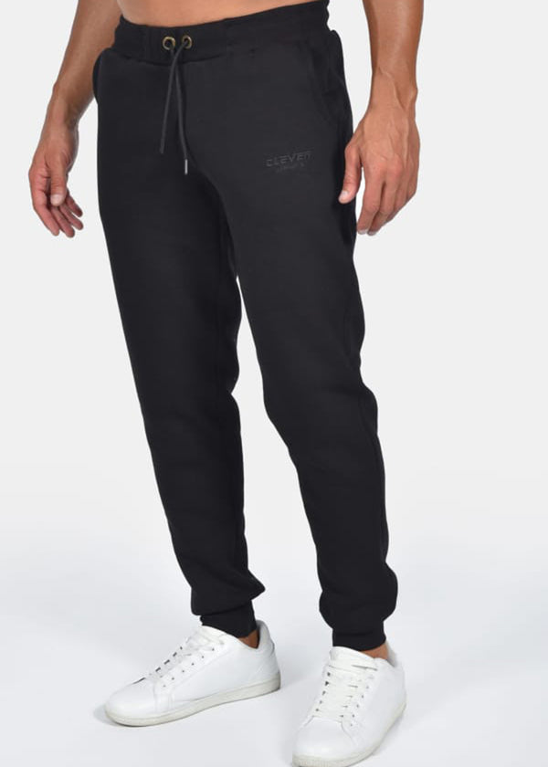 Ανδρική φόρμα Clever - CF-25340 - Black simple jogger pants