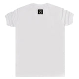 Vinyl art clothing - 34110-02-W - t-shirt with logo tape - white