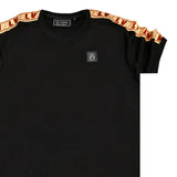 Vinyl art clothing - 35434-01-W - t-shirt with logo tape - black