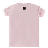 Vinyl art clothing - 35434-03 - t-shirt with logo tape - pink