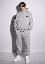 VINYL ART CLOTHING - Ανδρικό φούτερ με κουκούλα Modern basic hoodie - Γκρι μελανζέ 35820-93
