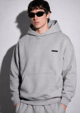 VINYL ART CLOTHING - Ανδρικό φούτερ με κουκούλα Modern basic hoodie - Γκρι μελανζέ 35820-93