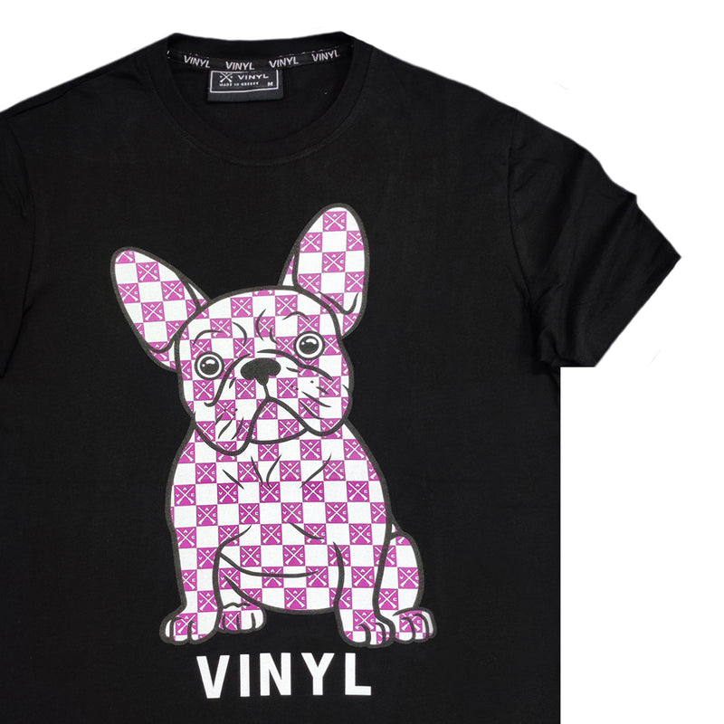 Vinyl art clothing - 36544-01 -doggie t-shirt - black