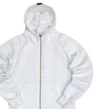 Vinyl art clothing - 38050-02 - quilted hooded jacket - white