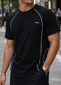 VINYL ART CLOTHING Ανδρική κοντομάνικη μπλούζα μαύρη Urban Line 39670-01