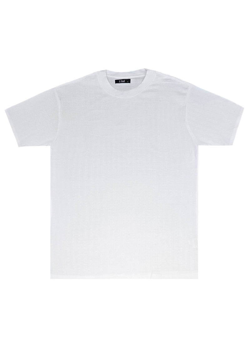 Κοντομάνικη μπλούζα GUF - 3C518 - slim fit gallicism t-shirt λευκό