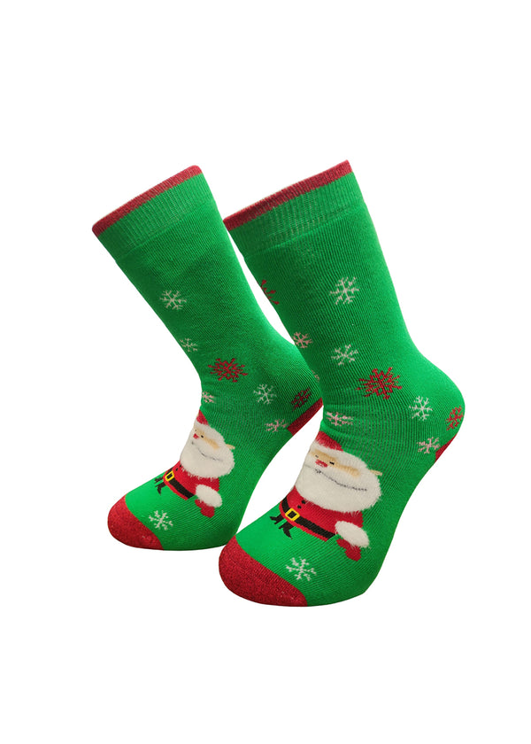 Χριστουγεννιάτικες κάλτσες V-tex -3D SANTA CLAUS-πράσινο