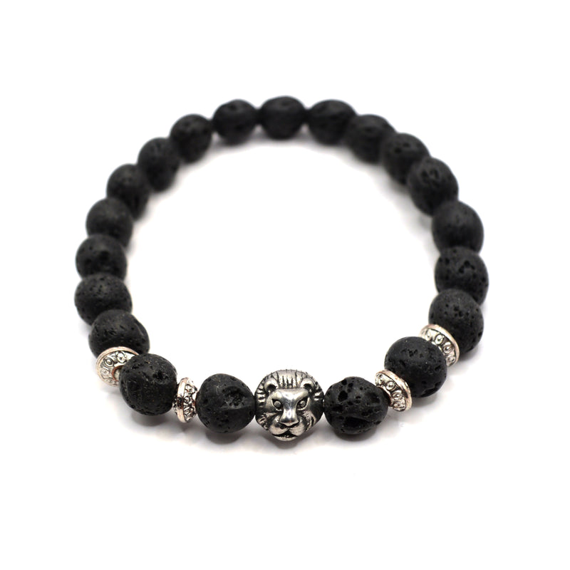 Gang - GNG065 - high quality lion bracelet - black