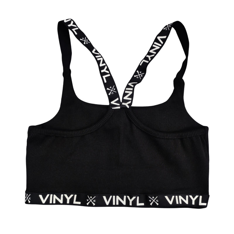 Γυναικείο μπουστάκι Vinyl art clothing - 40507-01 - bra top μαύρο