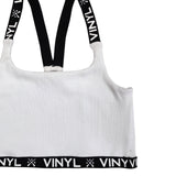 Γυναικείο Μπουστάκι Vinyl art clothing - 40507-02 - bra top λευκό
