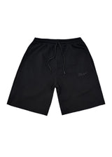 CLOSE SOCIETY Ανδρική βερμούδα μαύρη Calligraphy logo black 444-black